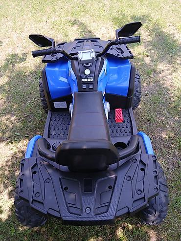 toy sac duzumleri: Uşaq üçün elektrikli ATV kvadrovelosiped - Rəng: mavi/qara, aqressiv — 3