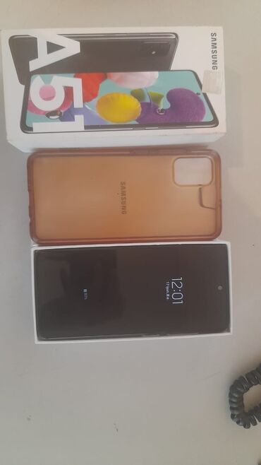 samsung note 10 pulus: Samsung Galaxy A51, 64 GB, rəng - Göy, Düyməli, Sensor, Barmaq izi