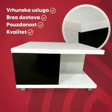 ikea novi proizvodi: 🖤🤍 Klub sto 2F – crno-beli dizajn 🖤🤍 📌 Opis proizvoda: ✔️ Napravljen