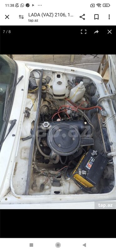 moto bak: VAZ (LADA) 2106, 1.6 l, Benzin, 1989 il, Orijinal, Rusiya, İşlənmiş