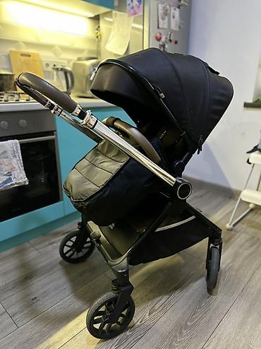 silver cross: Детская коляска-люлька Kidilo, 2 в 1, цвет черный - Просторная люлька — 6