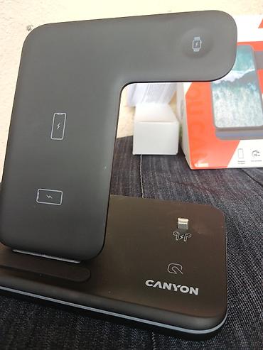 ucuz telefon aksesuarları: Canyon 3-ü 1-də Simsiz Şarj Stansiyası - Eyni anda telefon, ağıllı — 2