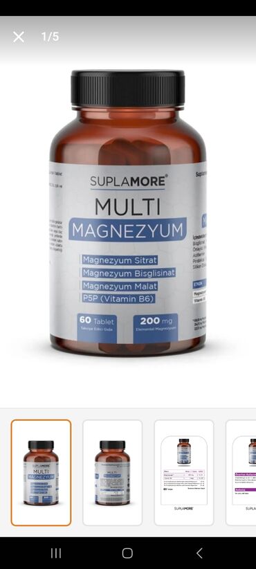 göz üçün vitaminlər: Multi magnezyum 25 azn