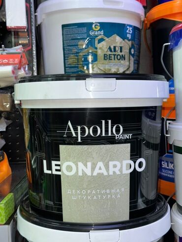 Лак: Декоративная штукатурка Apollo Leonardo в ведре. Подходит для создания
