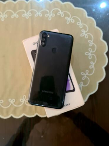 Samsung: Samsung Galaxy A11, 32 GB, rəng - Qara, Zəmanət, Sensor, Barmaq izi — 5