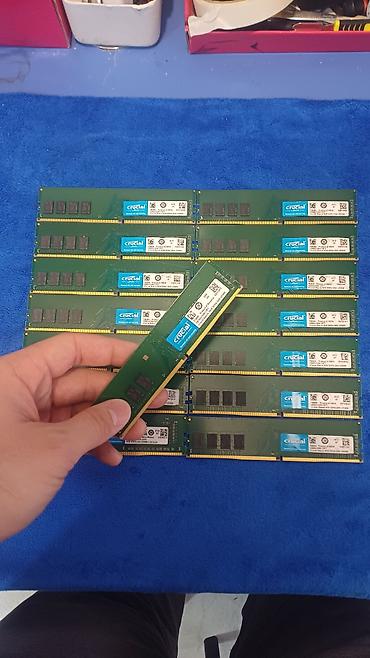 crucial: Operativ yaddaş (RAM) Crucial, 8 GB, 3200 Mhz, DDR4, PC üçün, Yeni — 1