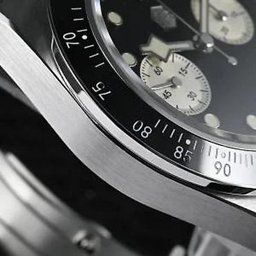 Ručni satovi: San Martin SN0052-G-JS - 40mm -Crna- Tudor BB Chrono Potpuno nov — 12