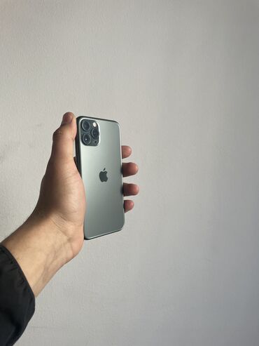 Apple iPhone: IPhone 11 Pro, Б/у, 64 ГБ, Black Titanium, Зарядное устройство, Защитное стекло, Чехол, 100 %