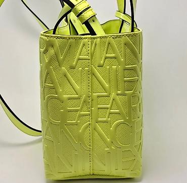 Çantalar: Armani Exchange qadın çantası – neon sarı/yaşıl ton - Struktur: sərt — 2