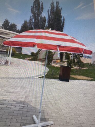 Садовые зонты: Продаю новые зонты пляжные! БЕЗ НОЖКИ Высота 210 см В сложенном виде