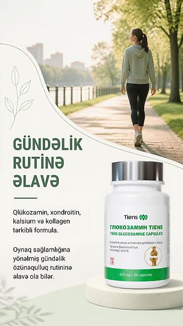 Другие медицинские товары: 🌿 Tiens Qlükozamin — qlükozamin, xondroitin və kollagen tərkibli — 4