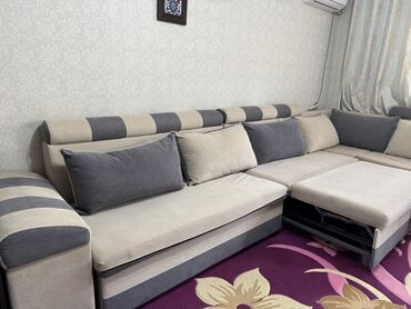 Угловые диваны: Угловой диван, C подушками — 5