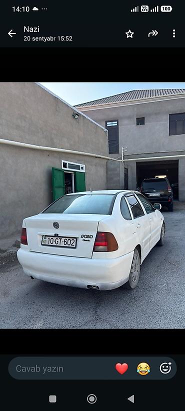 Volkswagen: Volkswagen Polo Classic – ağ rəng, sedan kuzov. Xüsusiyyətlər: - 4 — 6
