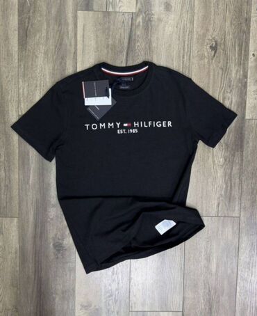 Футболки: Мужская футболка, XL (EU 42), Tommy Hilfiger, Новый, цвет - Черный, Бесплатная доставка, Платная доставка