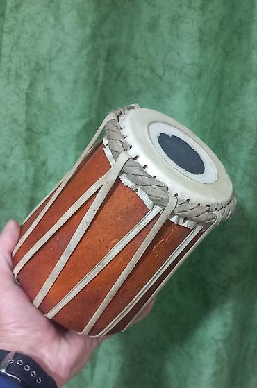 Барабаны: Барабан деревяный обтянут кожей,маленький.Перепелка муз.интрумент.СССР — 1