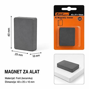 KMT Jaki magnet 9368756 Snažan feritni (keramički) magnet za alat –