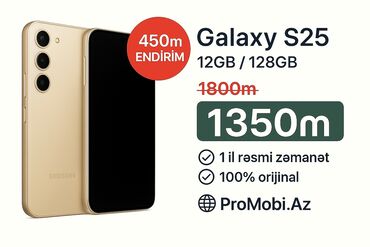 Samsung: Samsung S25, 128 GB, Zəmanət, Kredit, Sənədlərlə