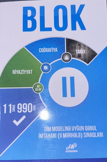 2 ci sinif sınaq testleri: Hədəf 2-ci qrup blok imtahanı sınaqları ( 11 sınaq, 990 sual ), ( Dim