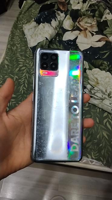 samsung note7: Realme 8, Б/у, 128 ГБ, цвет - Серебристый, 2 SIM — 2