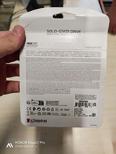 Комплектующие для ПК: Внутренний Накопитель SSD Kingston, 512 ГБ, M.2, Новый — 2