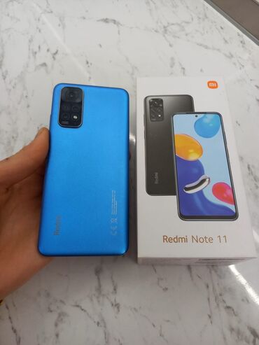 note 11 s: Xiaomi Redmi Note 11, 128 GB, rəng - Göy, 
 Düyməli, Sensor, Barmaq izi