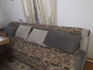 диван в комплекте с креслами: Угловой диван, Б/у