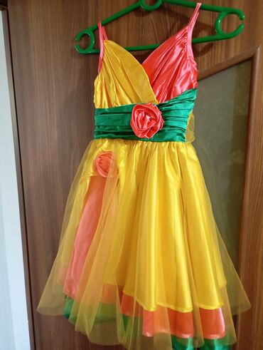 юбка пышная: Детское платье, цвет - Желтый