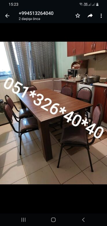 Masa və oturacaq dəstləri: Masa ve oturacaq destleri stol stul Stol stul stul stol oturacaq — 14