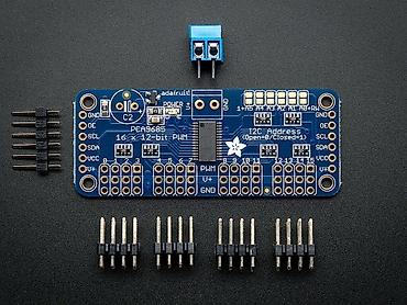 rezistor: Adafruit PCA9685 16 Kanal I2C PWM/Servo Sürücü Kartı Arduino və digər — 1