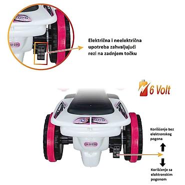 Dečiji električni automobili: Motor Ant 6V – Beli (Šifra proizvoda: 30) Električni dečiji — 2