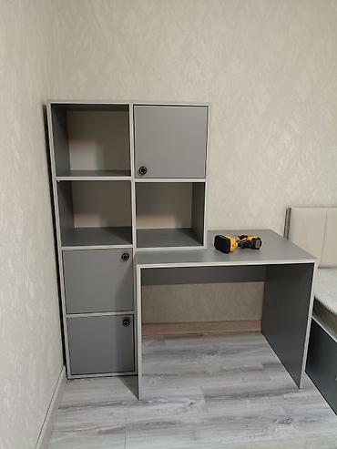 Sifarişlə ev mebeli: Düz masa, Stulsuz, Polkalı, Siyirməli, Sadə laminat — 5