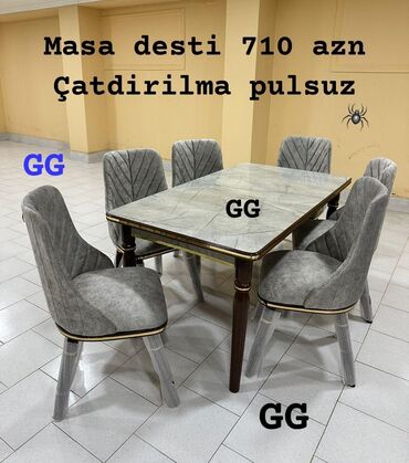 Qonaq otağı üçün, Yeni, 6 stul