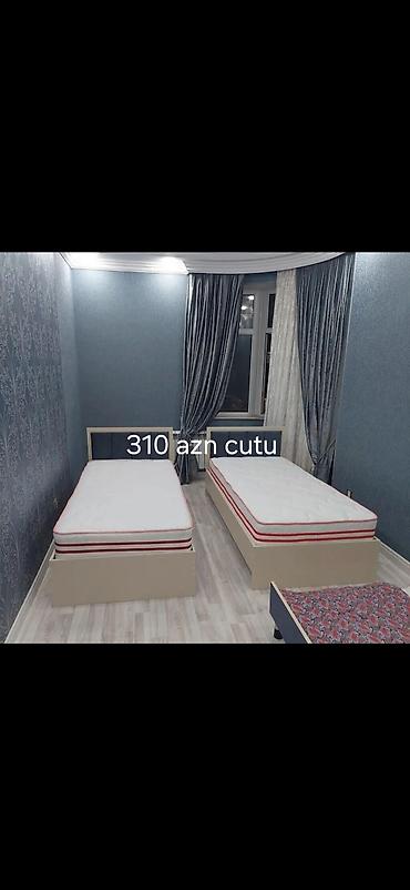tualet dizayn: İki ədəd tək nəfərlik çarpayı dəsti - Ölçü: standart tək nəfərlik - — 1
