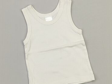biała bluzka z kolnierzykiem dla dziewczynki: Bluzka, 12-18 m, stan - Zadowalający