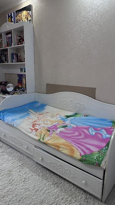 bunk bed: Детская кровать-диван с бортиками и выдвижными ящиками - Цвет: белый — 1