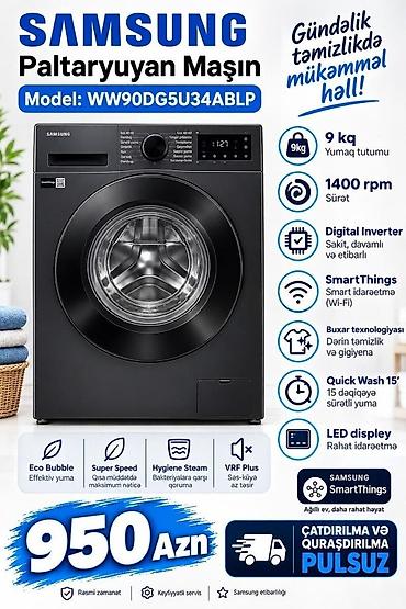 asus baki: Paltaryuyan Samsung WW90DG5U34ABLP 9 kg Qurasdirilma catdirilma — 1