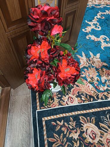 Декоративные цветы: Искусственные горшечные цветы - Яркие декоративные композиции в белых — 26