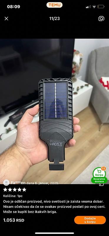 multimedia golf 5: 6 komada Solarno Napajana LED Svetiljka sa Senzorom Pokreta - — 4
