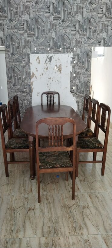 стул барокко: Для гостиной, Б/у, Круглый стол, 8 стульев, Малайзия