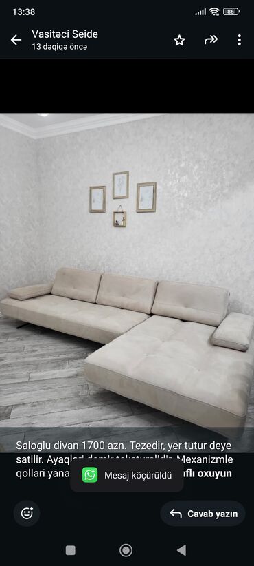 Rəflər: Künc divan, Çatdırılma yoxdur