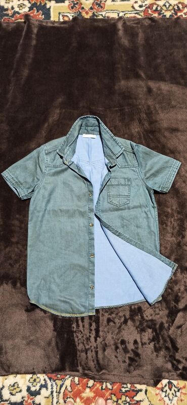 пошив мужской одежды: Детский топ, рубашка, цвет - Голубой