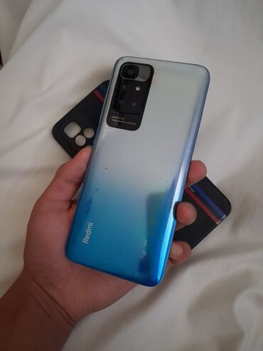 бычак нож: Redmi, Redmi Note 10, Колдонулган, 64 ГБ, түсү - Көк, 2 SIM