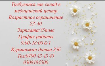 работа бишкек на склад: Кладовщик
