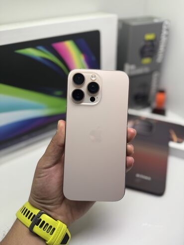 Apple iPhone: IPhone 16 Pro, Б/у, 256 ГБ, Desert Titanium, Наушники, Зарядное устройство, Защитное стекло, В рассрочку, 100 % — 5