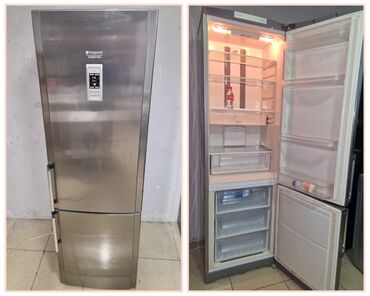 кулер для воды: 2 qapılı Hotpoint Ariston Soyuducu Satılır, rəng - Gümüşü