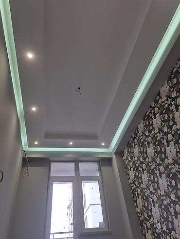 Təmir işləri: - Daxili dizayn: açıq-boz və ağ tonlarda müasir üslub, hamar divar — 15