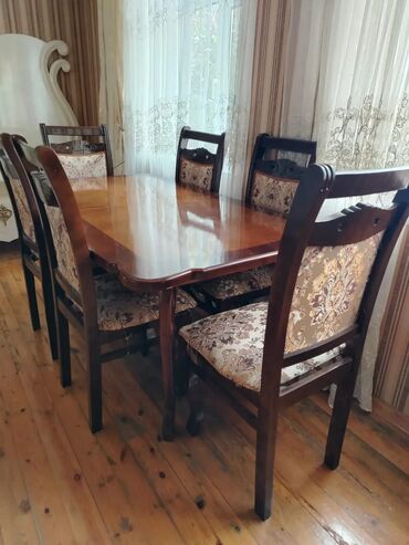 i̇kinci əl darvazalar: Masa acilandir.+ 6 stul. Tezedi demej olar cox az islenib.Qiymet 240