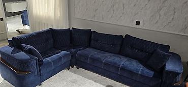 Divan və masa dəstləri: Divan 3m/2m bazalı.stol 1m/2 m açılanda 2.4 olur.6 ədəd oturacaq — 2