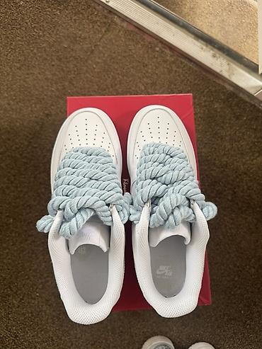 air force 1: Мужские кроссовки, 40.5, 41, 41.5, Nike, Новый, цвет - Белый, Бесплатная доставка — 2