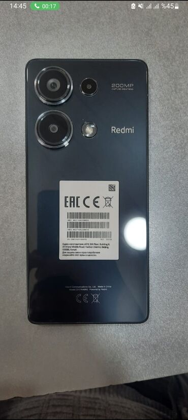 xiaomi redmi telefonlar: Xiaomi Redmi Note 13 Pro, 8 GB, rəng - Qara, 
 İki sim kartlı, Sensor, Barmaq izi